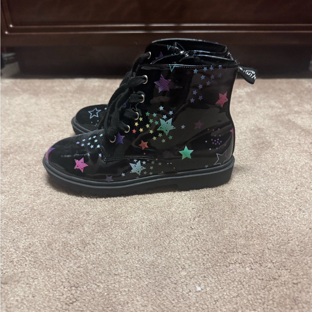 Rainbow Stars High-Top Fashion Boots for Kids